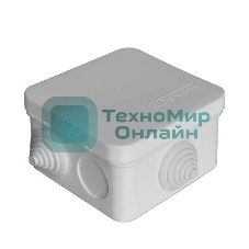 Коробка распределительная ОП 75х75х45 7 выходов 3 гермоввода IP54 крышка защелкивающаяся сер. Epplast 220322