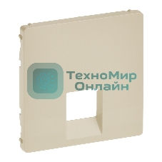 Лицевая панель для одиночных телефонных/информационных розеток. Слоновая кость Valena LIFE. 