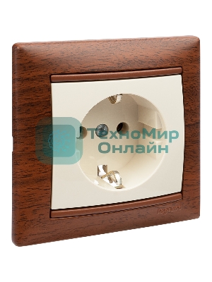 Розетка электрическая Valena с заземлением 2К+З/сл.кость (слоновая кость) Legrand 774320