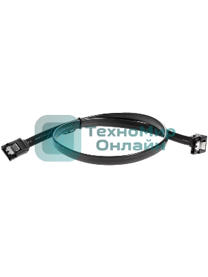 Кабель SATA M --SATA M 3.0V 7 pin угловой разъем Telecom 0.5m TUS705-0.5M