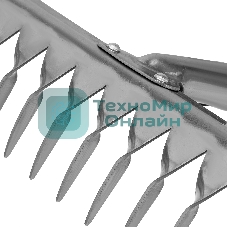 Грабли 14-зубые витые Сибртех, 340 мм, нерж. сталь, без черенка