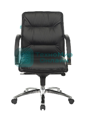 Кресло Бюрократ T-9927SL-LOW/BLACK черный, кожа