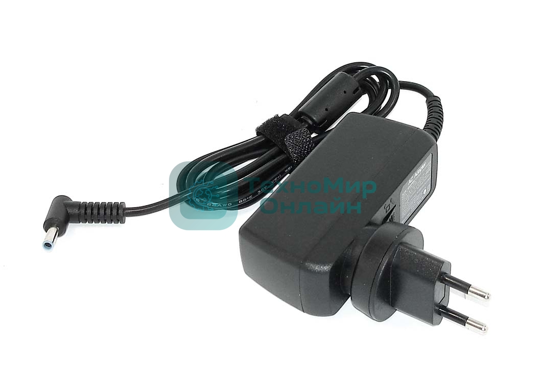 Блок питания (сетевой адаптер) для ноутбуков HP 19V 2.31A 4.5x3.0 blue 44W Travel Charger OEM