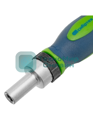 Отвертка Сибртех ревер. + биты, 41 пред., PH+PZ+SL+H+T, CrV, 2к рукоятка