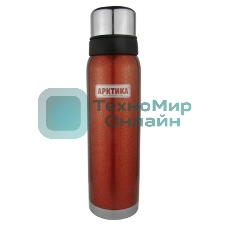 Термос Арктика 106-900 красный, узкое горло 0,9 л американский дизайн
