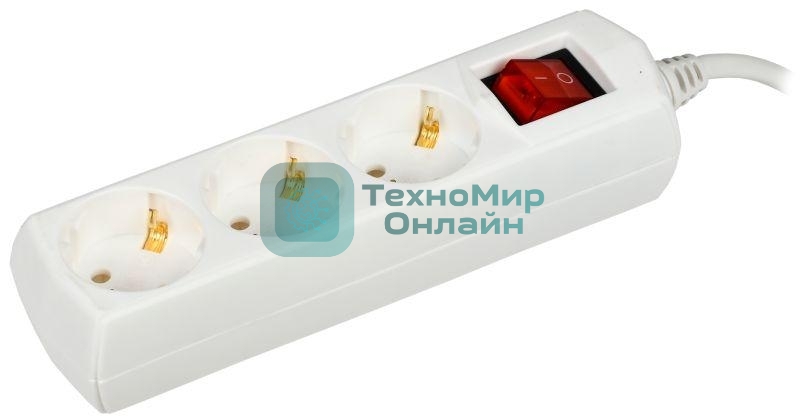 Удлинитель 3х7м с заземл. 10А 250В У03В GENERICA 2P+PE 3х1кв.мм IEK WYP10-10-03-07-ZK-G