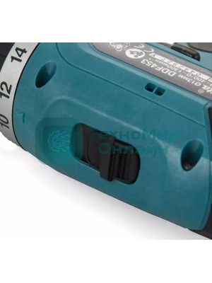 Дрель-шуруповерт Makita DDF453RFE, 18 В, 3 Ач, 42 Нм, щеточный