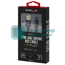 Кабель Crown USB - microUSB CMCU-3072M черный