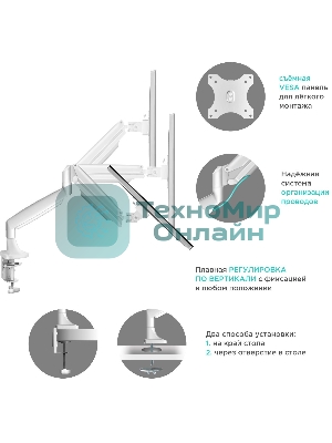 Кронштейн ONKRON кронштейн для монитора 13