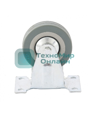 Колесо неповоротное Сибртех, диаметр 100 мм, крепление платформенное