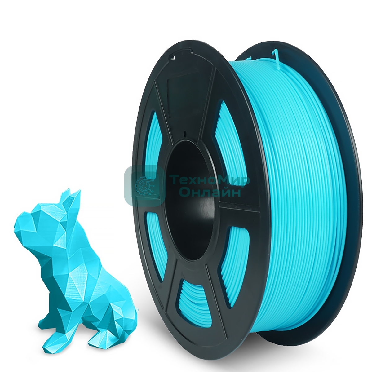 Филамент NVPrint PLA+ Sky Blue для 3D печати диаметр 1.75мм длина 330 метров масса 1 кг
