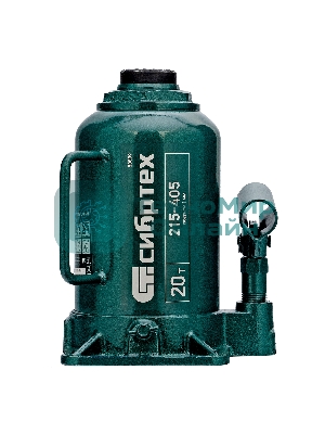 Домкрат гидравлический бутылочный Сибртех, 20 т, 215-405 мм