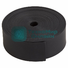 Лента термоус. Rexant ТЛ-0.8 25мм 5м с клеевым слоем черный