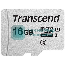Флеш карта microSD 16Gb Transcend microSDHC Class 10 UHS-1 U1, (без адаптера), TLC