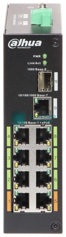 Коммутатор Dahua DH-LR2110-8ET-120 8-портовый ePoE