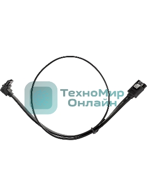 Кабель SATA M --SATA M 3.0V 7 pin угловой разъем Telecom 0.5m TUS705-0.5M