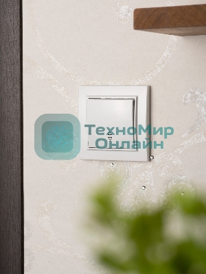 Выключатель 1-кл. СП Минск 10А проходной белый Basic EKF ERV10-025-10