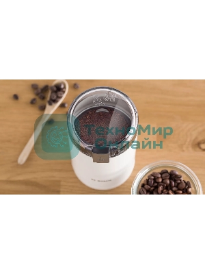 Кофемолка Bosch TSM6A011W 180Вт сист.помол.:ротац.нож вместим.:75гр белый