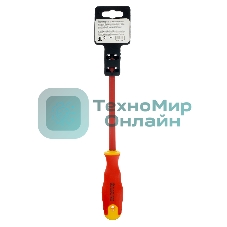 Отвертка диэлектрическая Сибртех SL6,5 х 150 мм, до 1000 В, двухкомпонентная рукоятка