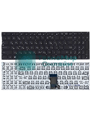 Клавиатура для ноутбука Asus Q552 черная с подсветкой