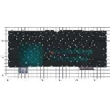 Клавиатура для ноутбука Lenovo ThinkPad Z13 Gen 1 черная без рамки с подсветкой