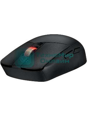 Мышь беспроводная ASUS ROG Strix Impact III Wireless черный, 36000 dpi, радиоканал, Bluetooth, USB, кнопки - 6