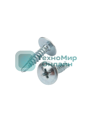 Саморез с прессшайбой Kranz ПШС сверло 4,2х19мм, пакет (1000 шт/уп)