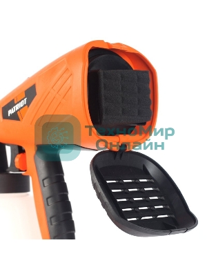 Краскопульт электрический PATRIOT SG500 HVLP 500 Вт., 100 DIN/сек, Расход 900 мл/мин., Резервуар: 1300 мл