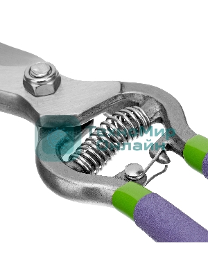 Секатор прямого реза Palisad 255 мм, цельнокованый, металлические обрезиненные рукоятки