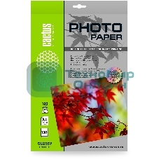 Фотобумага Cactus CS-GA4180100 A4/180г/м2/100л./белый глянцевое для струйной печати