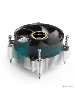 Кулер для процессора ExeGate ETA-20.PWM.V1700 серебристый, 90 мм, алюминий, 2600 об/мин, 23.5 дБ, 4 pin, 90 Вт, 60 мм