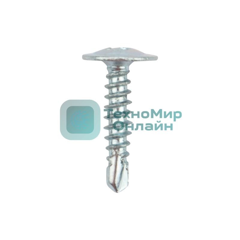 Саморез с прессшайбой Kranz ПШС сверло 4,2х19мм, пакет (1000 шт/уп)