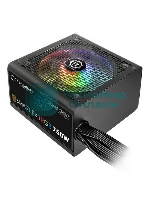 Блок питания Thermaltake Smart PS-SPR-0750NHSABE-1, 750Вт, 80 PLUS Bronze, 120мм, черный