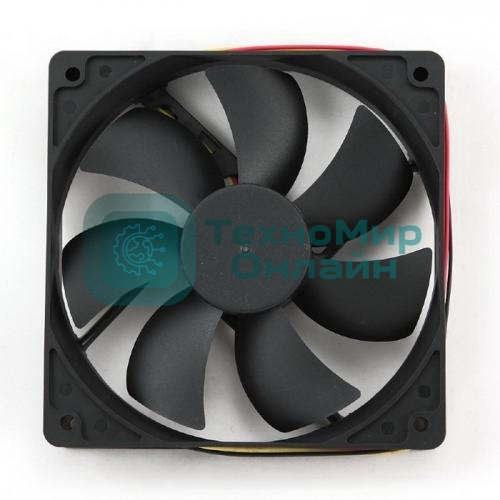 Вентилятор для корпуса Gembird черный, 120 мм, 2000 об/мин, 38 дБ, 3 pin