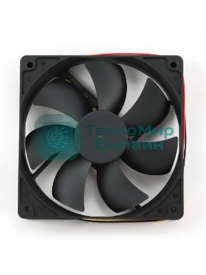 Вентилятор для корпуса Gembird черный, 120 мм, 2000 об/мин, 38 дБ, 3 pin