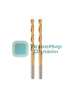 Сверло по металлу Kranz Стандарт+ 3,5 мм P6M5 M-2 DIN 338 (2 шт./уп.)