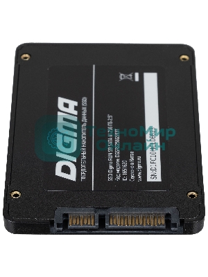 Накопитель SSD Digma Run S9, 256Gb, SATA III, 2.5