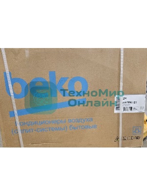 (Распродажа) Внешний блок сплит-системы Beko SPLIT BRFPA 120/BRFPA 121 12000 BTU, 35 м², 36/42 дБ, охлаждение, обогрев, осушение, белый