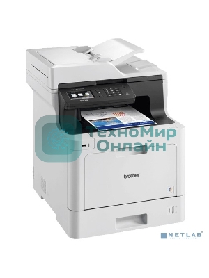 МФУ Brother DCP-L8410CDW, цветной светодиодный принтер/сканер/копир A4, сеть