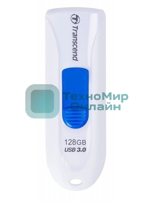 Флешка USB Transcend Jetflash 790 (TS128GJF790W), 128Gb, USB 3.0, R/W 90/40, белый
