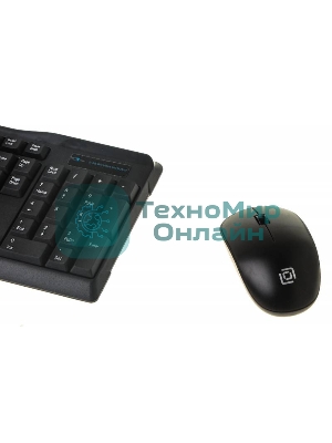 Комплект клавиатура+мышь Oklick 230M беспроводной, USB, 1000 DPI, чёрный