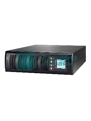 Источник бесперебойного питания CROWN On-Line CMUOA-300X-6K 6000VA/5400W, корпус металл, TOWER&RACK, 3U+3U, АКБ 16*12V/7AH, PF-0.9, AVR 110-300V, порт USB+RS-232, EPO, розетки - клемная колодка (Ph+N+GND), входной кабель 2,5 м, вентилятор охлаждения, автомат, слот для SNMP, порт для доп. батарейных кабинетов, работа в параллель, ПО