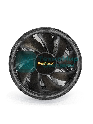 Кулер для процессора ExeGate Dark Magic EE126A-RGb черный, 120 мм, алюминий, 1800 об/мин, 18 дБ, 3 pin, 100 Вт, 95 мм