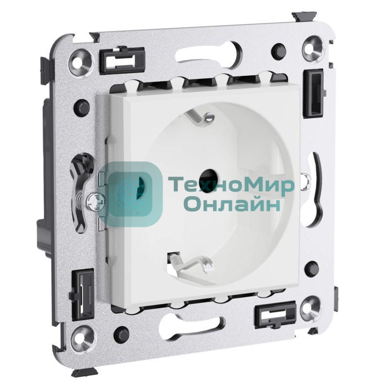 Розетка 3п 2P+E СП Avanti 