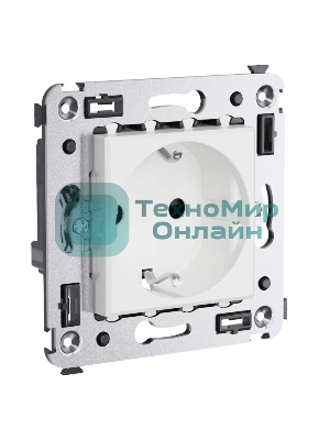 Розетка 3п 2P+E СП Avanti 