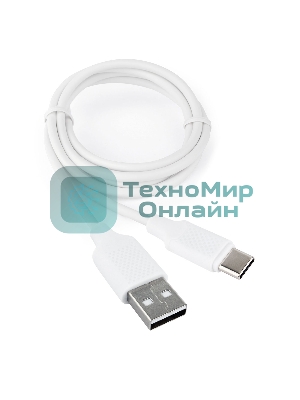 Кабель USB2.0 Cablexpert CCB-USB2-AMCMO2-1MW, AM/Type-C, издание Classic 0.2, длина 1м, белый, блистер