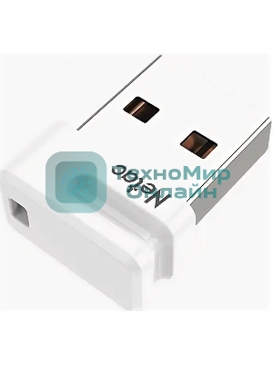 Флешка USB Netac U116 mini (NT03U116N-032G-32WH USB), 32Gb, USB 3.2, R/W 90/30, белый