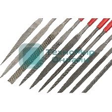 Набор надфилей Matrix 160 х 4мм 10шт обрезиненные рукоятки