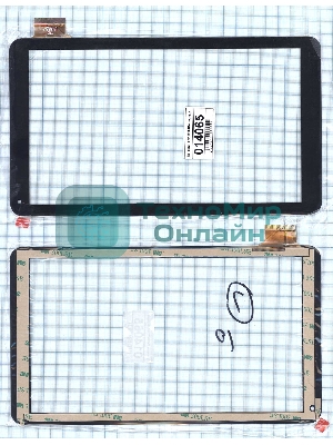 Сенсорное стекло (тачскрин) FM102201KA, черное