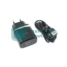 Блок питания (сетевой адаптер) HOCO С12Q Smart QC3.0, кабель Micro USB, USB, 5V, 3.0A, черный